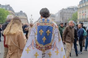 Rally Of The Far-Right Monarchist Movement Action Française - Paris