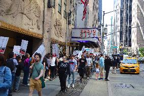 Writers Guild On Strike - NYC