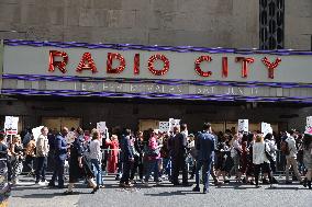 Writers Guild On Strike - NYC