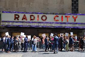 Writers Guild On Strike - NYC