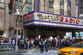 Writers Guild On Strike - NYC