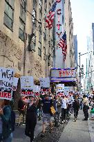 Writers Guild On Strike - NYC