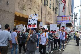 Writers Guild On Strike - NYC