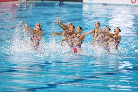 (SP)EGYPT-HURGHADA-ARTISTIC SWIMMING-WORLD CUP-ACROBATIC