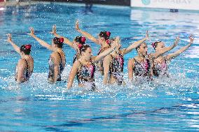 (SP)EGYPT-HURGHADA-ARTISTIC SWIMMING-WORLD CUP-ACROBATIC