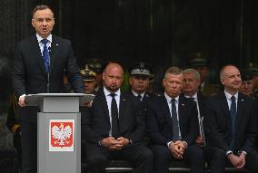 Polish President Andrzej Duda Honors Border Guard Day With Ceremony And Awards