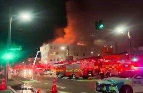 NEW ZEALAND-WELLINGTON-FIRE