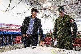 Justin Trudeau Visits Armed Forces - Edmonton