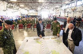 Justin Trudeau Visits Armed Forces - Edmonton