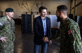 Justin Trudeau Visits Armed Forces - Edmonton