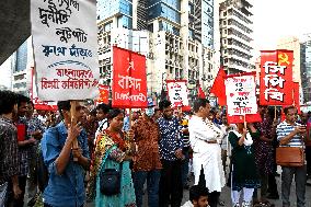 Reduce Prices Of Daily Necessities Rally in Dhaka, Bangladesh