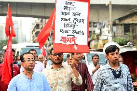 Reduce Prices Of Daily Necessities Rally in Dhaka, Bangladesh