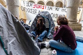 Torino's Student Protest Against Accommodation High Rents In University Cities