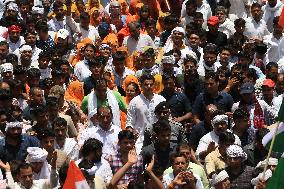 Congress Leader Sachin Pilot At Jan Sangharsh Yatra In Jaipur