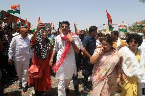 Congress Leader Sachin Pilot At Jan Sangharsh Yatra In Jaipur