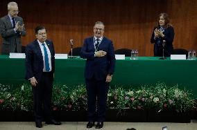 Marcelo Ebrard, Mexico's Foreign Minister, Receives Honorary Doctorate Degree