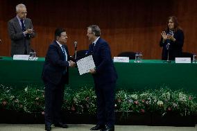 Marcelo Ebrard, Mexico's Foreign Minister, Receives Honorary Doctorate Degree