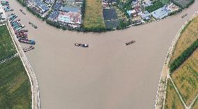 Canal And Beijing-Hangzhou Grand Canal In Hangzhou