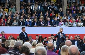 Krakow Hosts Joint Open Meeting With Donald Tusk And Rafal Trzaskowski