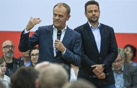 Krakow Hosts Joint Open Meeting With Donald Tusk And Rafal Trzaskowski