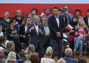 Krakow Hosts Joint Open Meeting With Donald Tusk And Rafal Trzaskowski