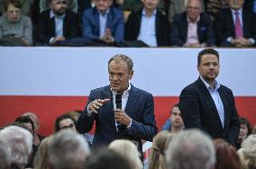 Krakow Hosts Joint Open Meeting With Donald Tusk And Rafal Trzaskowski