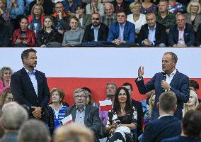 Krakow Hosts Joint Open Meeting With Donald Tusk And Rafal Trzaskowski