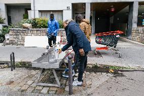 400 young migrants occupy a disused school - Paris