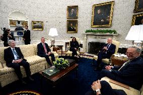 Joe Biden with Congressional Leadership - Washington