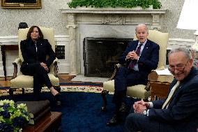 Joe Biden with Congressional Leadership - Washington