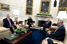 Joe Biden with Congressional Leadership - Washington