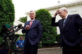 Kevin McCarthy after a meeting with Joe Biden - Washington