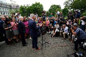 Kevin McCarthy after a meeting with Joe Biden - Washington