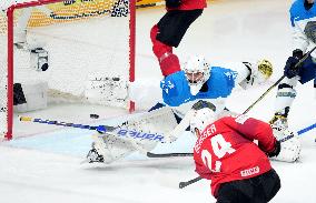 (SP)LATVIA-RIGA-2023 IIHF ICE HOCKEY WORLD CHAMPIONSHIP-SWITZERLAND VS KAZAKHSTAN