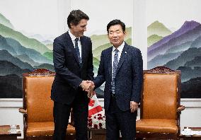 Trudeau Visits South Korea