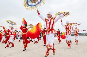 CHINA-SHAANXI-XI'AN-CHINA-CENTRAL ASIA SUMMIT-PRESIDENTS-ARRIVAL-PERFORMANCE (CN)