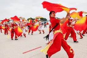 CHINA-SHAANXI-XI'AN-CHINA-CENTRAL ASIA SUMMIT-PRESIDENTS-ARRIVAL-PERFORMANCE (CN)