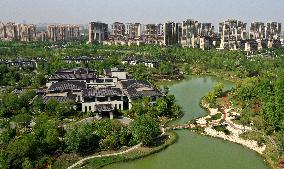 CHINA-SHAANXI-XI'AN-BAHE RIVER-AERIAL VIEWS (CN)