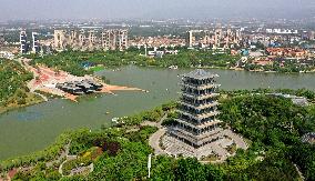 CHINA-SHAANXI-XI'AN-BAHE RIVER-AERIAL VIEWS (CN)