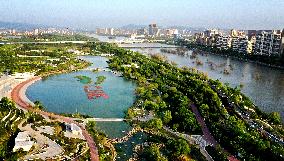 CHINA-SHAANXI-XI'AN-BAHE RIVER-AERIAL VIEWS (CN)