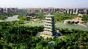 CHINA-SHAANXI-XI'AN-BAHE RIVER-AERIAL VIEWS (CN)