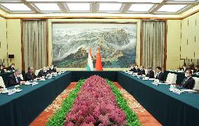 CHINA-BEIJING-WANG HUNING-TAJIKISTAN-PRESIDENT-MEETING (CN)