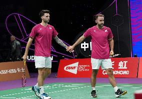 (SP)CHINA-SUZHOU-BADMINTON-SUDIRMAN CUP-FRA VS ENG (CN)