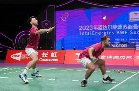 (SP)CHINA-SUZHOU-BADMINTON-SUDIRMAN CUP-FRA VS ENG (CN)