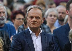 Krakow Hosts Joint Open Meeting With Donald Tusk And Rafal Trzaskowski