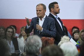 Krakow Hosts Joint Open Meeting With Donald Tusk And Rafal Trzaskowski