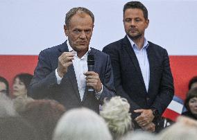 Krakow Hosts Joint Open Meeting With Donald Tusk And Rafal Trzaskowski