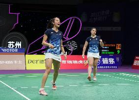 (SP)CHINA-SUZHOU-BADMINTON-SUDIRMAN CUP-FRA VS ENG (CN)