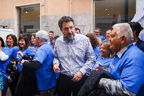 Matteo Salvini Attends A Rally For The Elections In Cologno Monzese In Milan