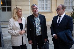 Mayor Yannick Morez meets with Elisabeth Borne - Paris